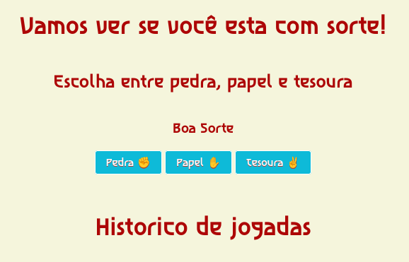 Pedra Papel e Tesoura